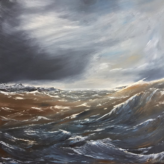 Atlantic Ocean Crossing - Sea Art Gallery - Painting By Cowfold West Sussex Artist Carole Skinner-Rupniak Member of Horsham Arts Open Studios