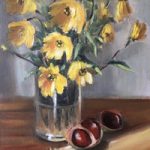 Yellow Flowers Oil Painting – Sussex Artist Nellie Katchinska